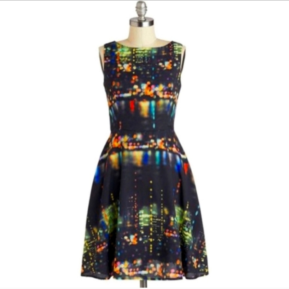 Modcloth Fervour City Lights Dress - with pockets!!!